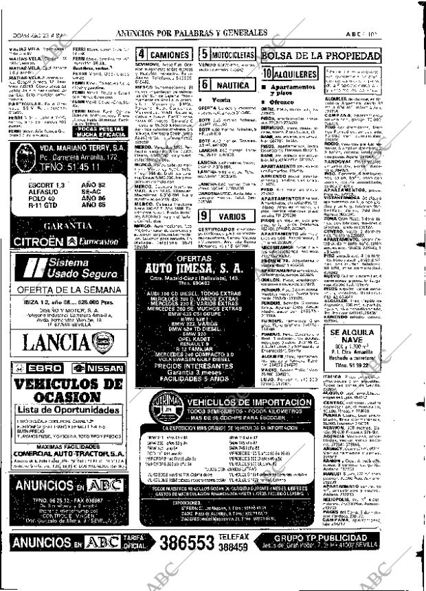 ABC SEVILLA 23-04-1989 página 101