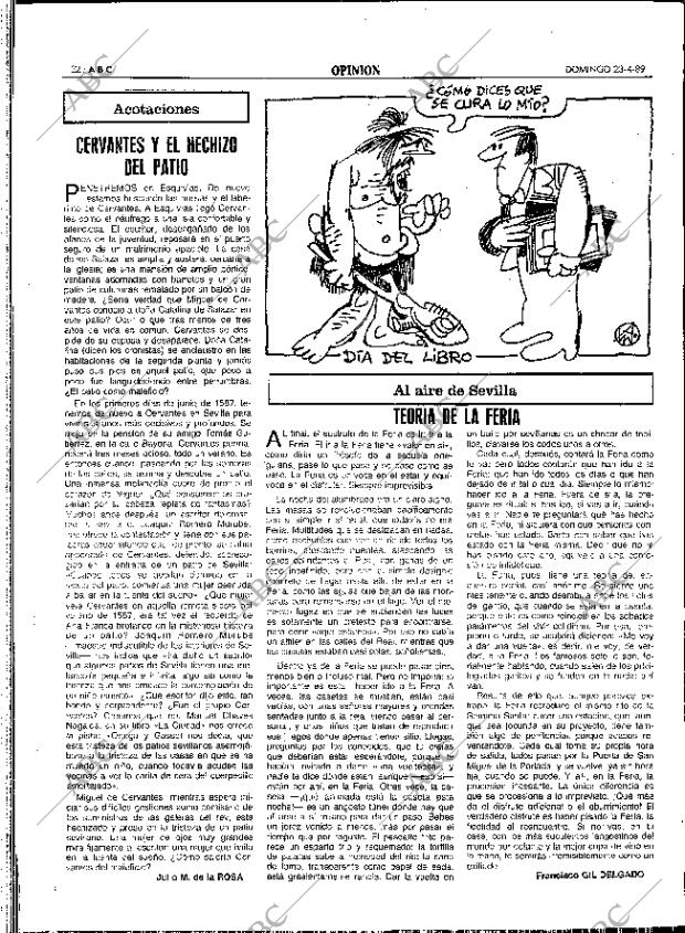 ABC SEVILLA 23-04-1989 página 22