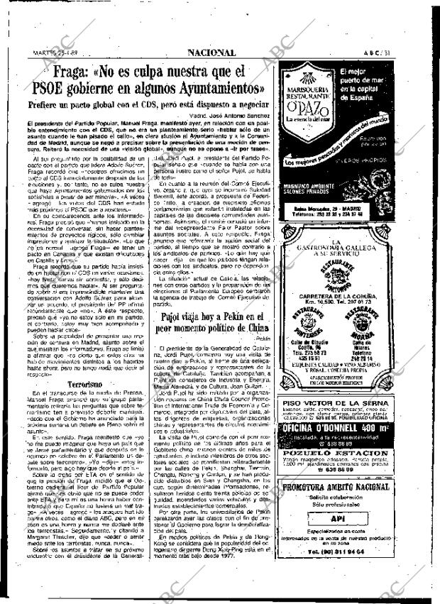 ABC MADRID 25-04-1989 página 31