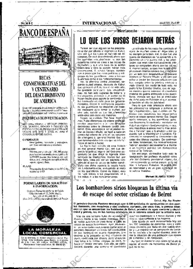 ABC MADRID 25-04-1989 página 34