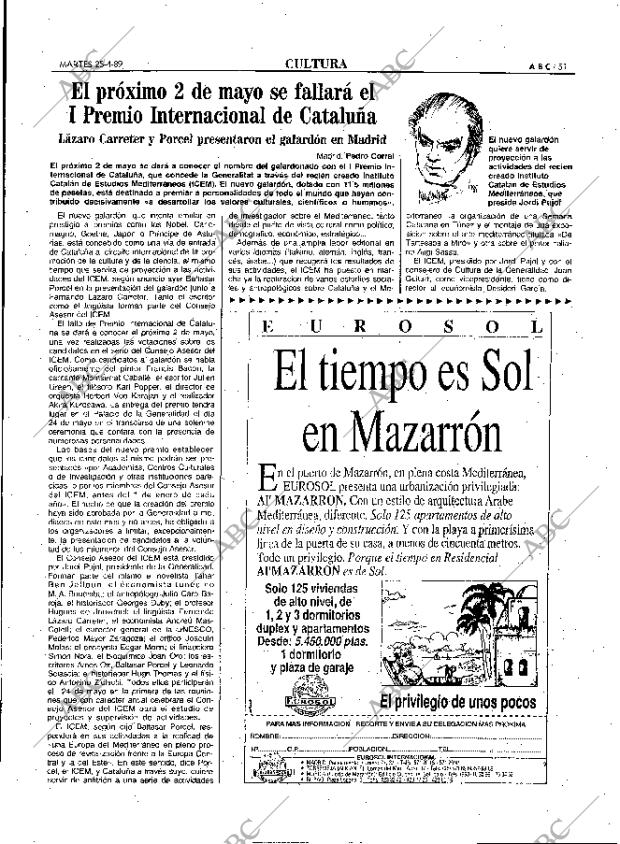 ABC MADRID 25-04-1989 página 51