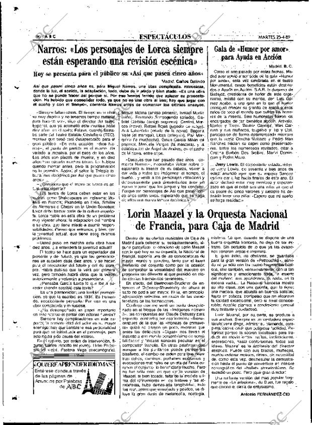ABC MADRID 25-04-1989 página 90