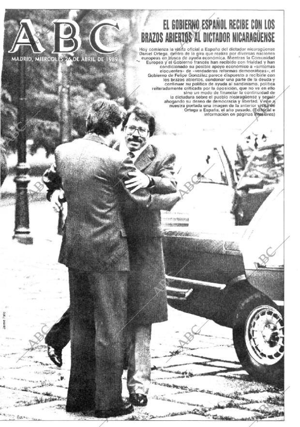 ABC MADRID 26-04-1989 página 1