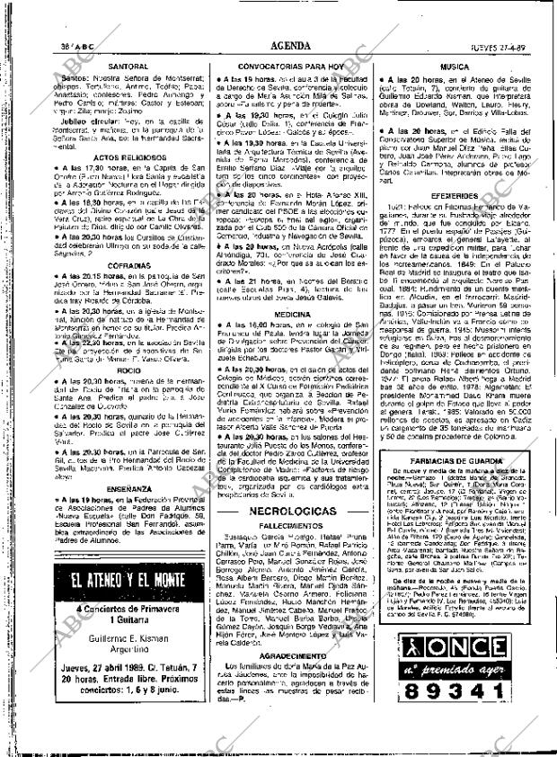 ABC SEVILLA 27-04-1989 página 38