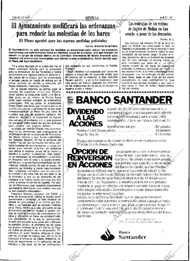 ABC SEVILLA 27-04-1989 página 41