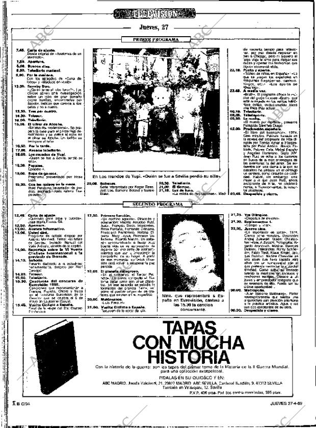 ABC SEVILLA 27-04-1989 página 94
