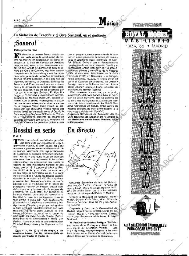 ABC MADRID 28-04-1989 página 65