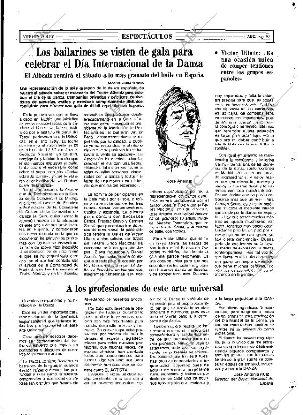 ABC MADRID 28-04-1989 página 97