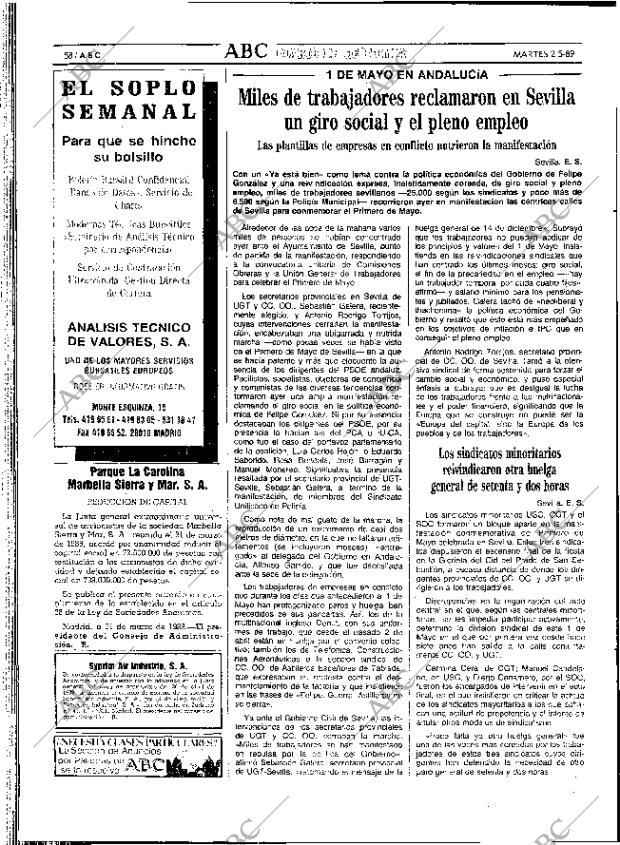 ABC SEVILLA 02-05-1989 página 58