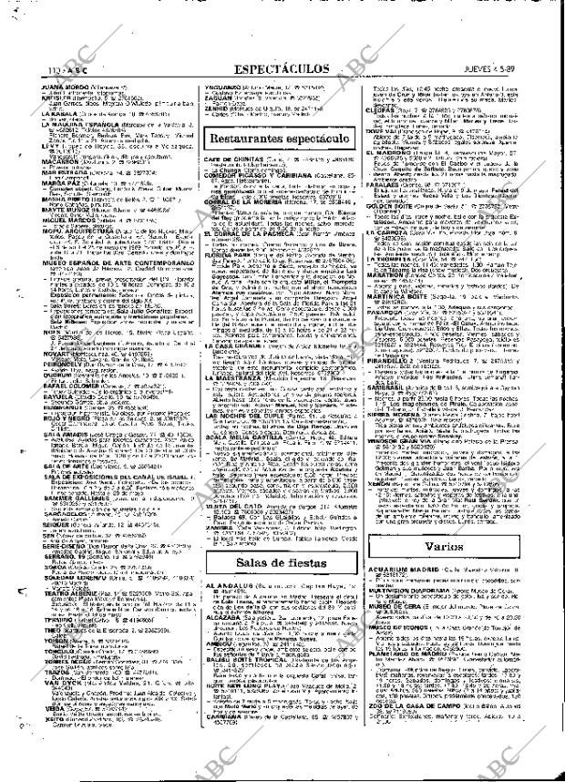ABC MADRID 04-05-1989 página 110