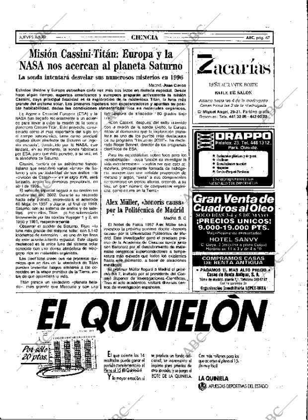 ABC MADRID 04-05-1989 página 67