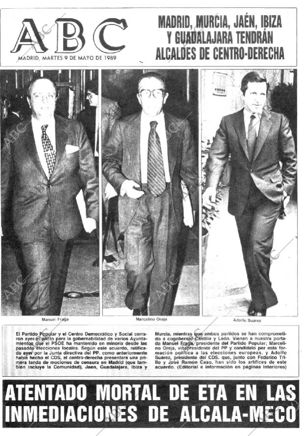 ABC MADRID 09-05-1989 página 1