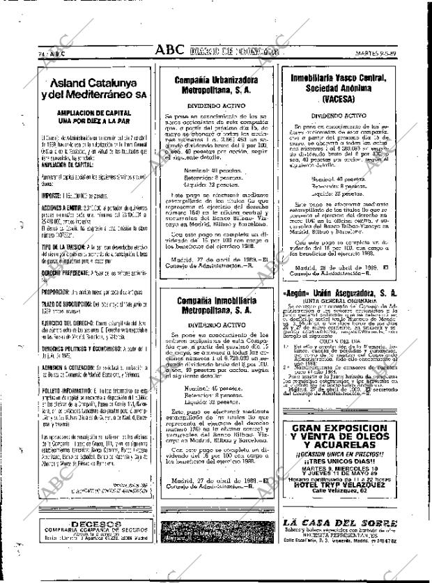 ABC MADRID 09-05-1989 página 74