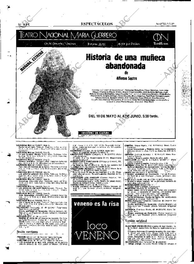 ABC MADRID 09-05-1989 página 94