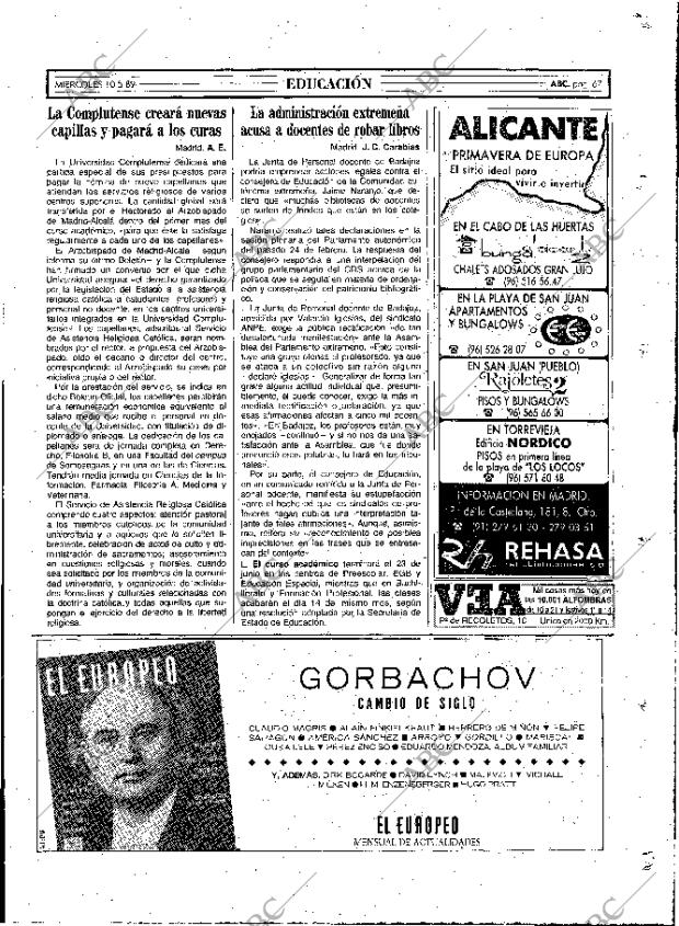 ABC MADRID 10-05-1989 página 67