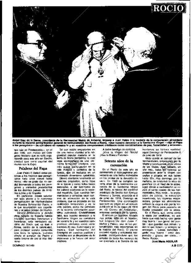 ABC SEVILLA 14-05-1989 página 23