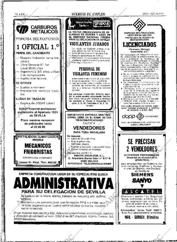 ABC SEVILLA 14-05-1989 página 90