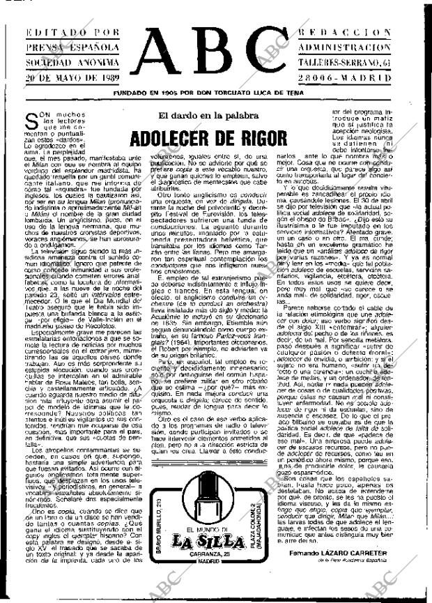 ABC MADRID 20-05-1989 página 3