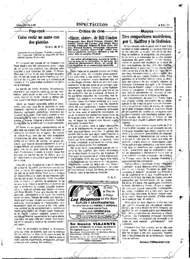 ABC MADRID 20-05-1989 página 91