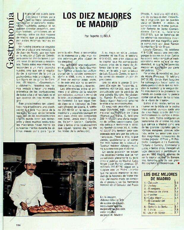 BLANCO Y NEGRO MADRID 21-05-1989 página 114