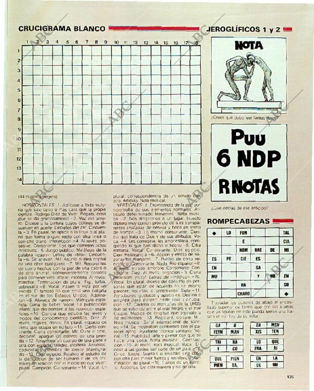 BLANCO Y NEGRO MADRID 21-05-1989 página 135