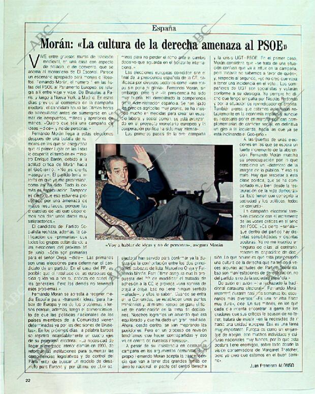 BLANCO Y NEGRO MADRID 21-05-1989 página 22