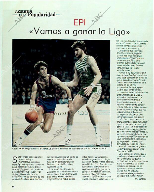 BLANCO Y NEGRO MADRID 21-05-1989 página 44