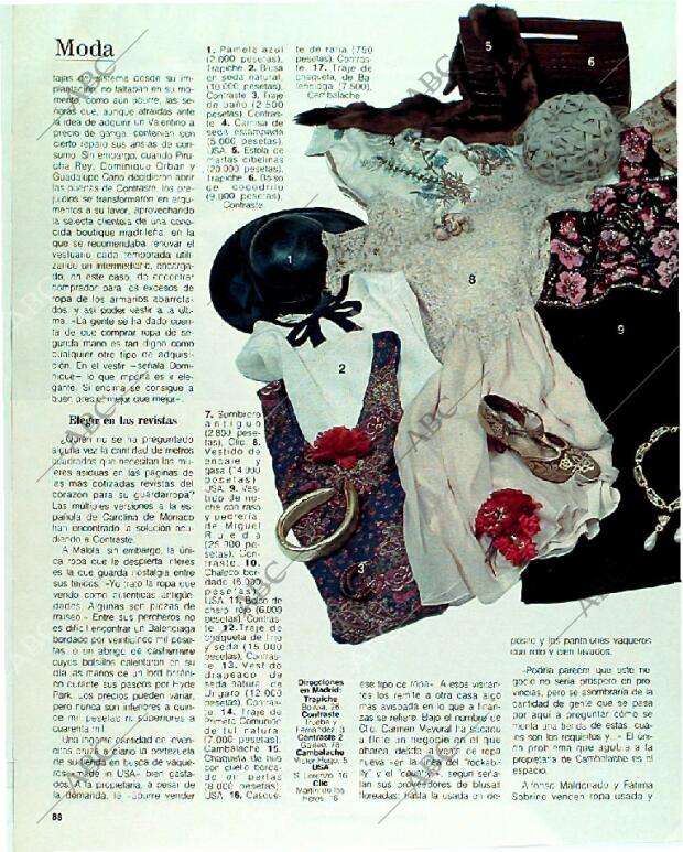 BLANCO Y NEGRO MADRID 21-05-1989 página 88