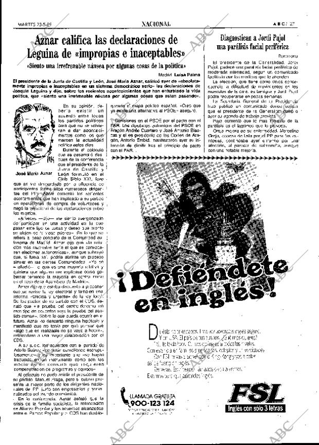 ABC SEVILLA 23-05-1989 página 27