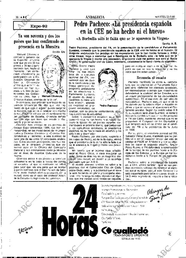 ABC SEVILLA 23-05-1989 página 38
