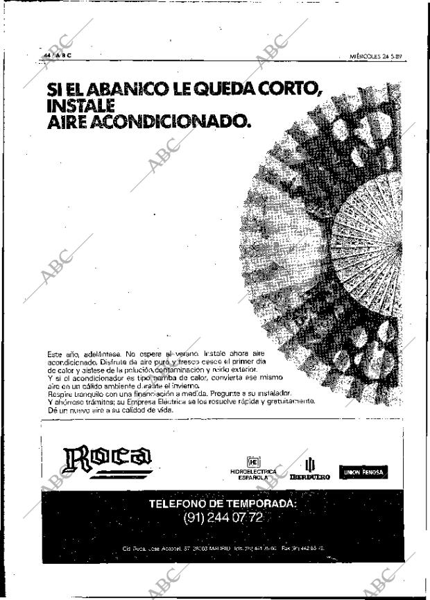 ABC MADRID 24-05-1989 página 44