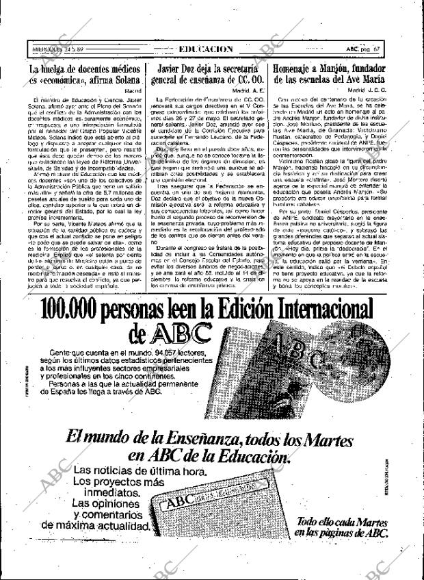 ABC MADRID 24-05-1989 página 67