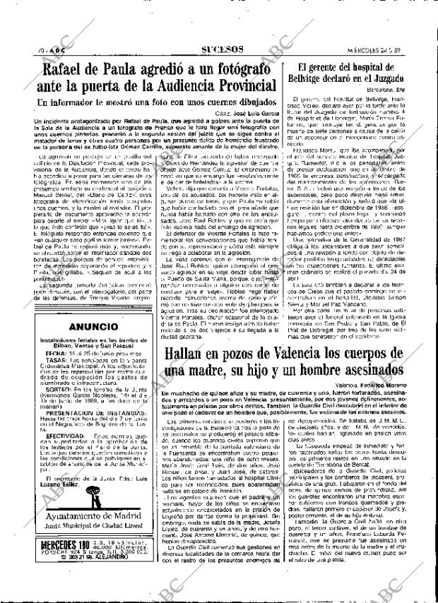 ABC MADRID 24-05-1989 página 70