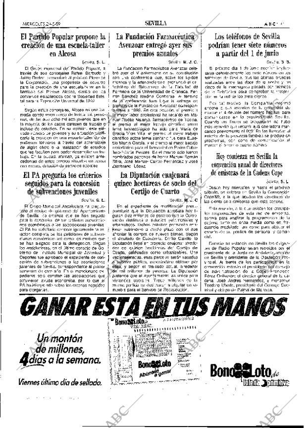 ABC SEVILLA 24-05-1989 página 41
