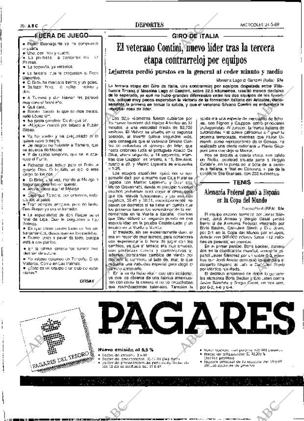 ABC SEVILLA 24-05-1989 página 70