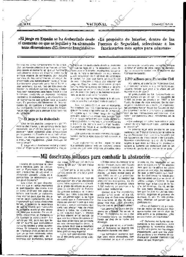 ABC MADRID 28-05-1989 página 38