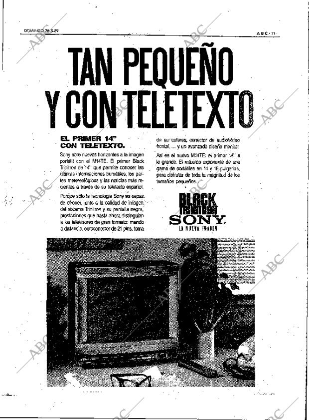 ABC MADRID 28-05-1989 página 71