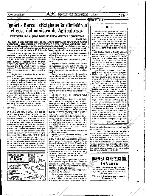 ABC MADRID 28-05-1989 página 87