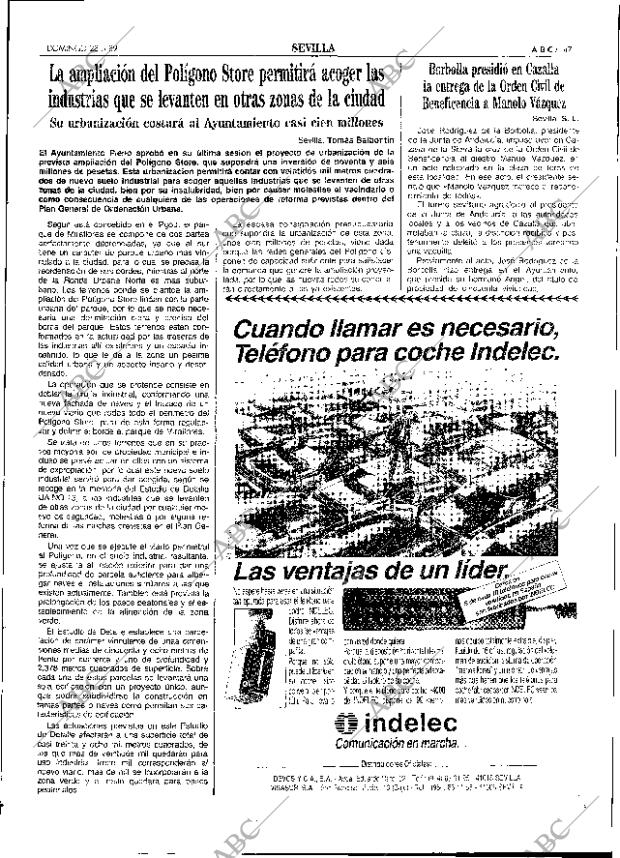 ABC SEVILLA 28-05-1989 página 47