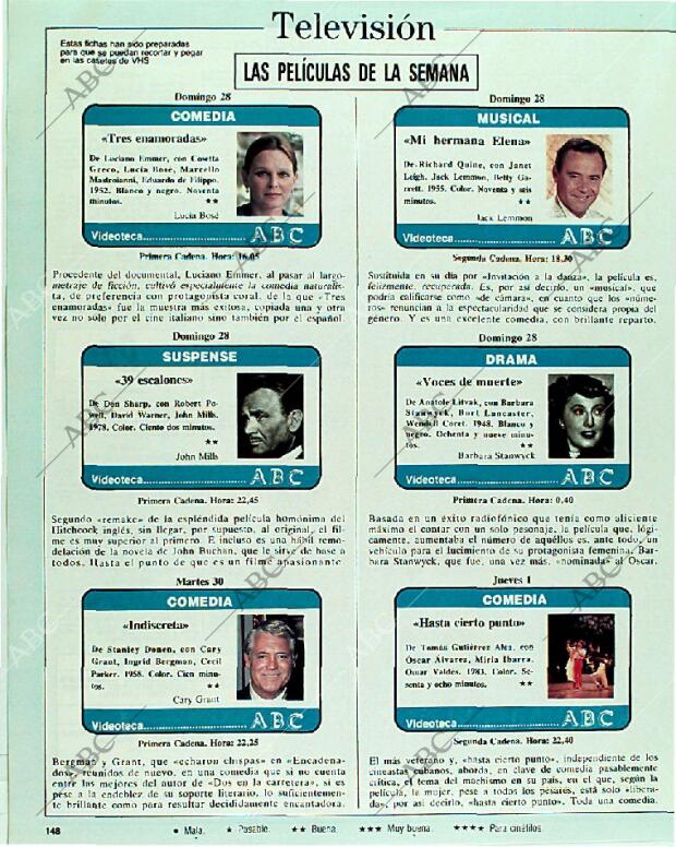 BLANCO Y NEGRO MADRID 28-05-1989 página 148