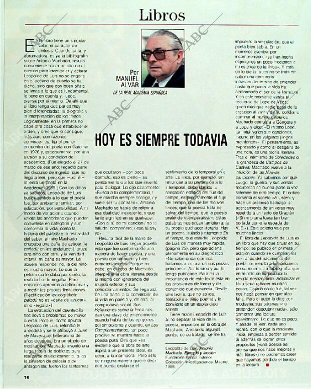 BLANCO Y NEGRO MADRID 28-05-1989 página 16