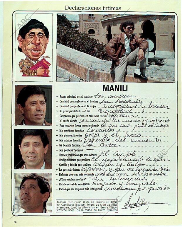 BLANCO Y NEGRO MADRID 28-05-1989 página 50