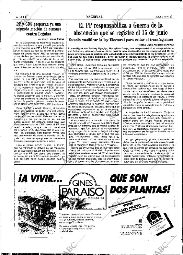 ABC SEVILLA 29-05-1989 página 22