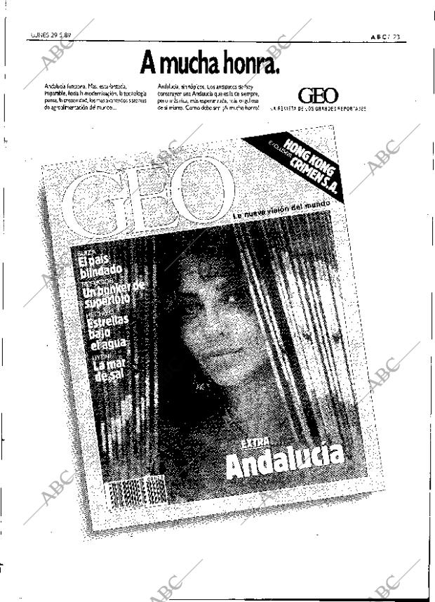 ABC SEVILLA 29-05-1989 página 23