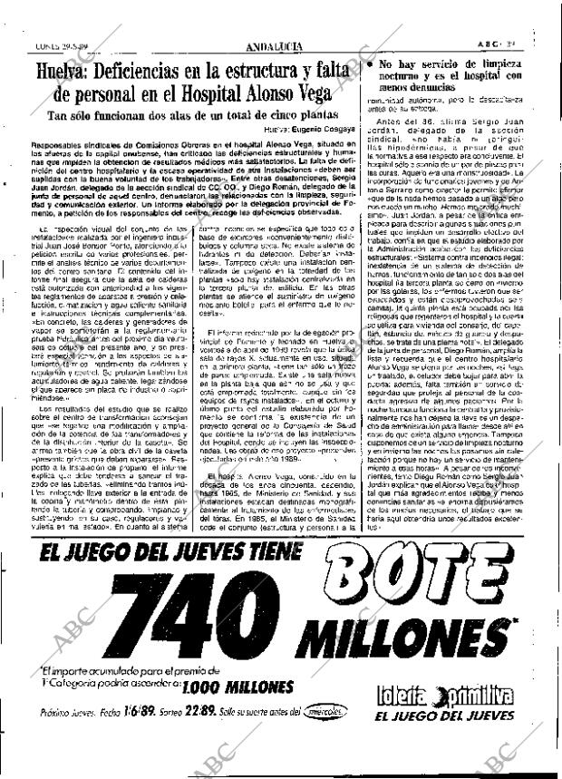 ABC SEVILLA 29-05-1989 página 39
