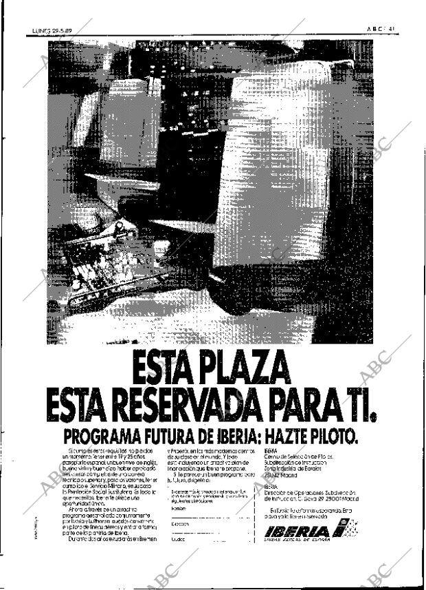 ABC SEVILLA 29-05-1989 página 41