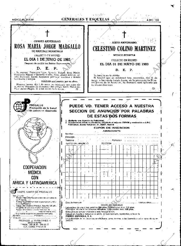 ABC MADRID 31-05-1989 página 103