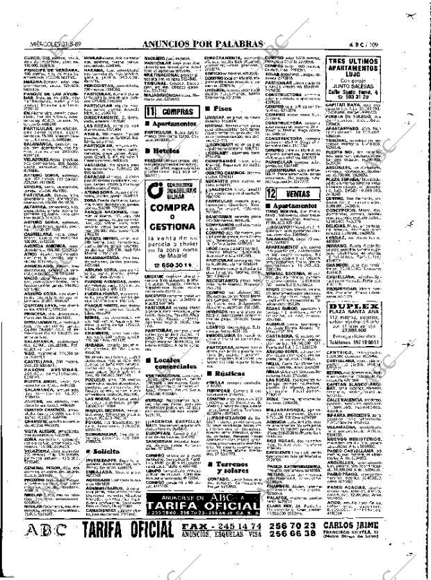 ABC MADRID 31-05-1989 página 109