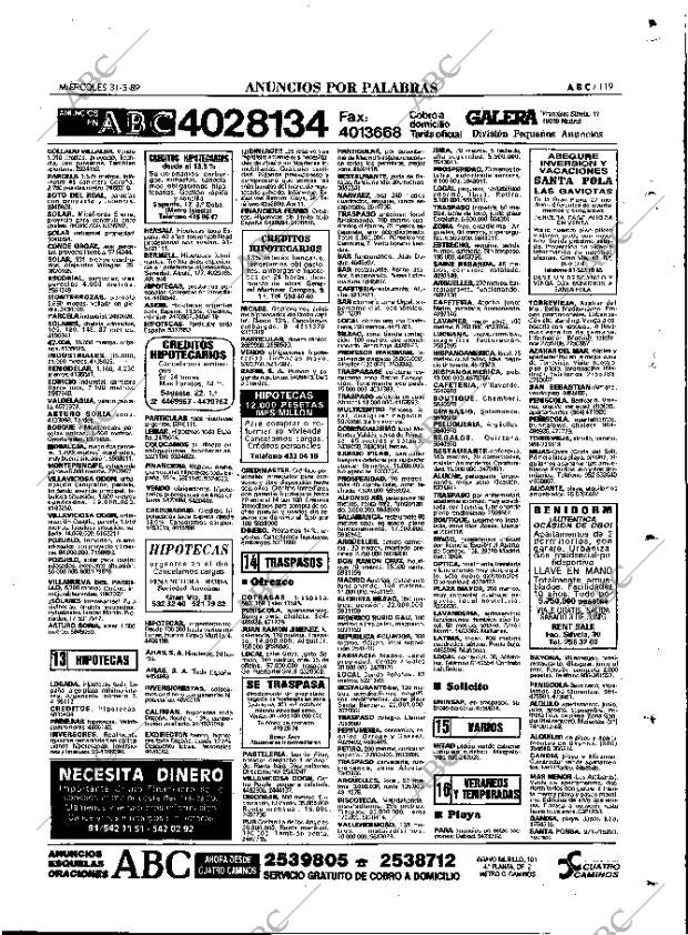 ABC MADRID 31-05-1989 página 119