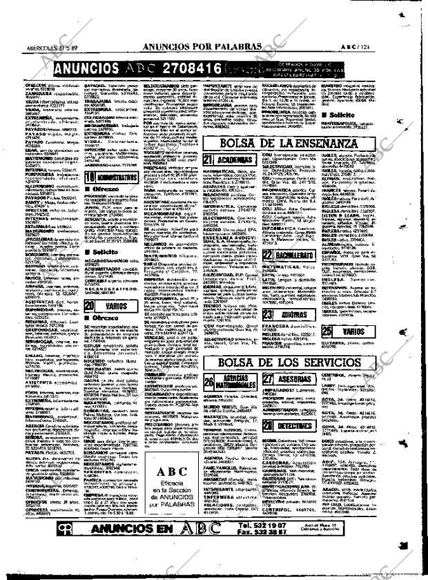 ABC MADRID 31-05-1989 página 121